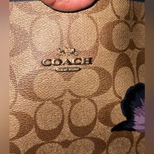 AUTHENTIC-COACH KAFFE FASSETT TOTE